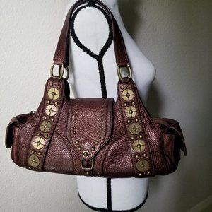 Vintage Cole Haan Village Paillette Pocket Satchel